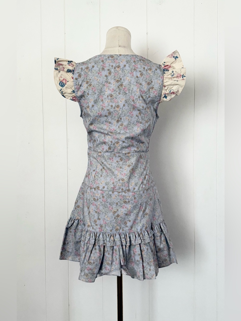 LoveShackFancy Arthur Mini Dress in Baby Blue Skies Size 2 Coquette Feminine - Picture 5 of 9